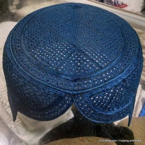 Blue Color Rumaali Sindhi Cap / Topi (Hand Made) MK-297